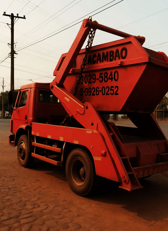 Caçambão - Aluguel de caçambas para coleta de entulho em Maringá